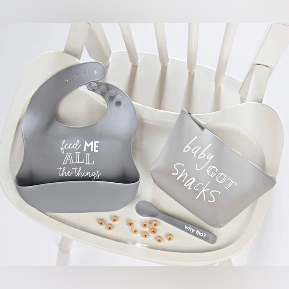 On-The-Go Feeding Set. “baby got snacks” retail price $27